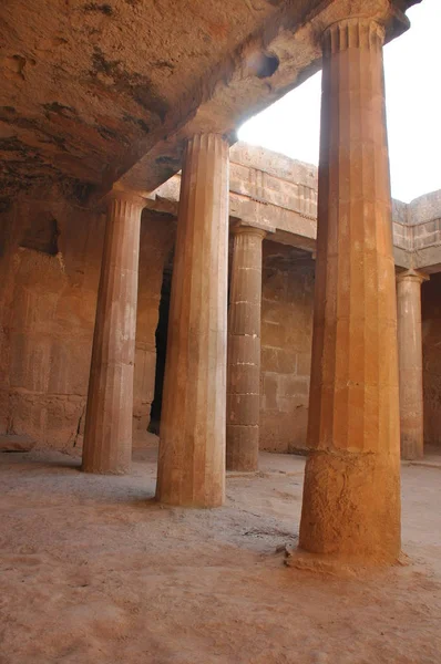 Die Gräber der Könige. Museum, Sehenswürdigkeiten in Paphos, Zypern. — Stockfoto