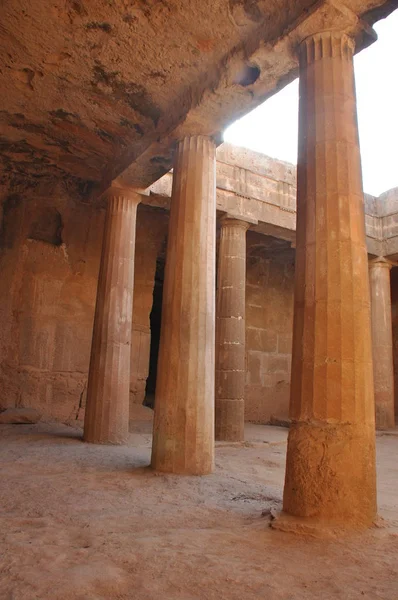 Die Gräber der Könige. Museum, Sehenswürdigkeiten in Paphos, Zypern. — Stockfoto