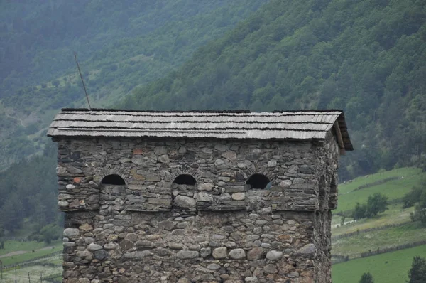 Georgia Torre Dos Cisnes Edifício Residencial Defensivo Nas Montanhas Cáucaso — Fotografia de Stock