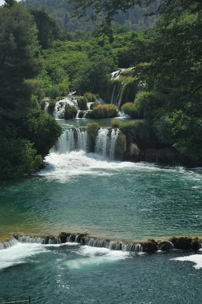 Wasserfälle Krka Nationalpark Kroatien Kraft Und Malerisches Wunder Der Natur — Stockfoto