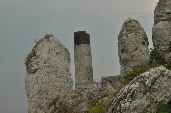 Castle Olsztyn Poland Walls Towers Ruins Royal Castle — Stock Photo, Image