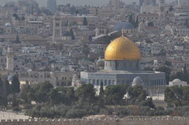  Kaya Kubbesi. Omar 'ın Camii. İsrail 'in antik Kudüs kentindeki Müslüman tapınağı. Muhammed 'in takipçilerinin namaz yeri.