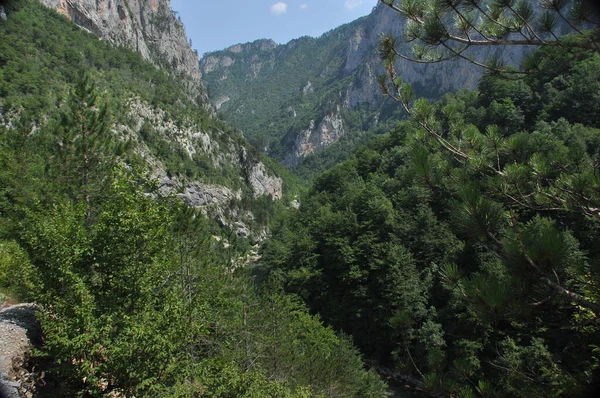 Pont Sur Rivière Tara Monténégro Pont Reliant Les Deux Rives — Photo