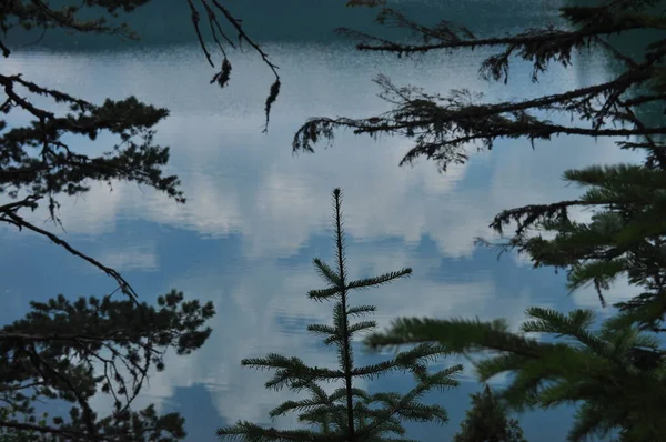 Czarne Jezioro Górach Durmitor Niedaleko Zabljak Piękne Miejsce Czarnogórze — Zdjęcie stockowe