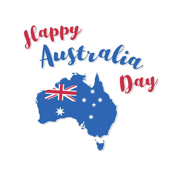 С Днем Австралии Логотип / иконка - Векторная иллюстрация
