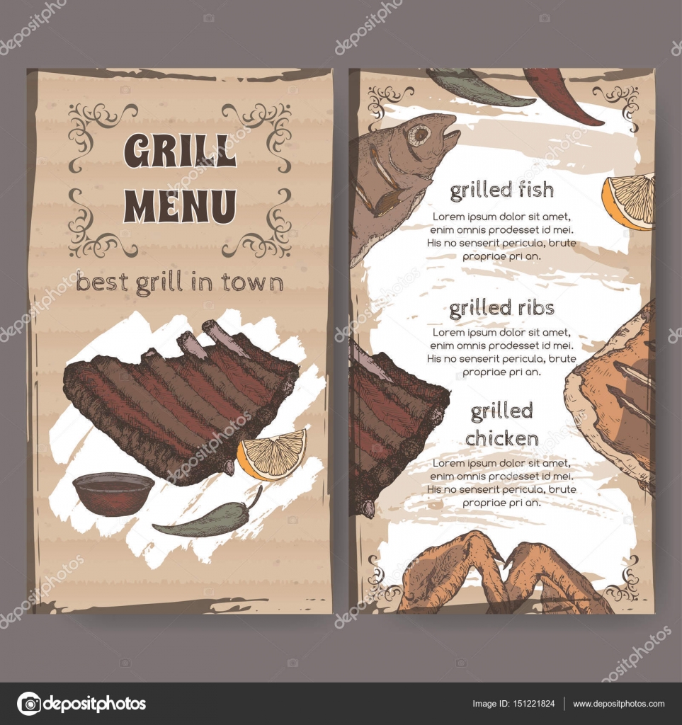 restaurants menu template