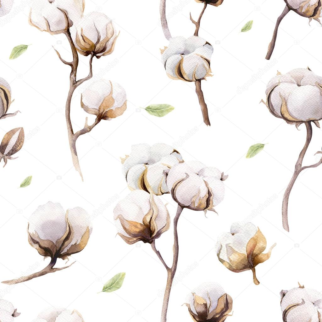 twigs and cotton flowers 