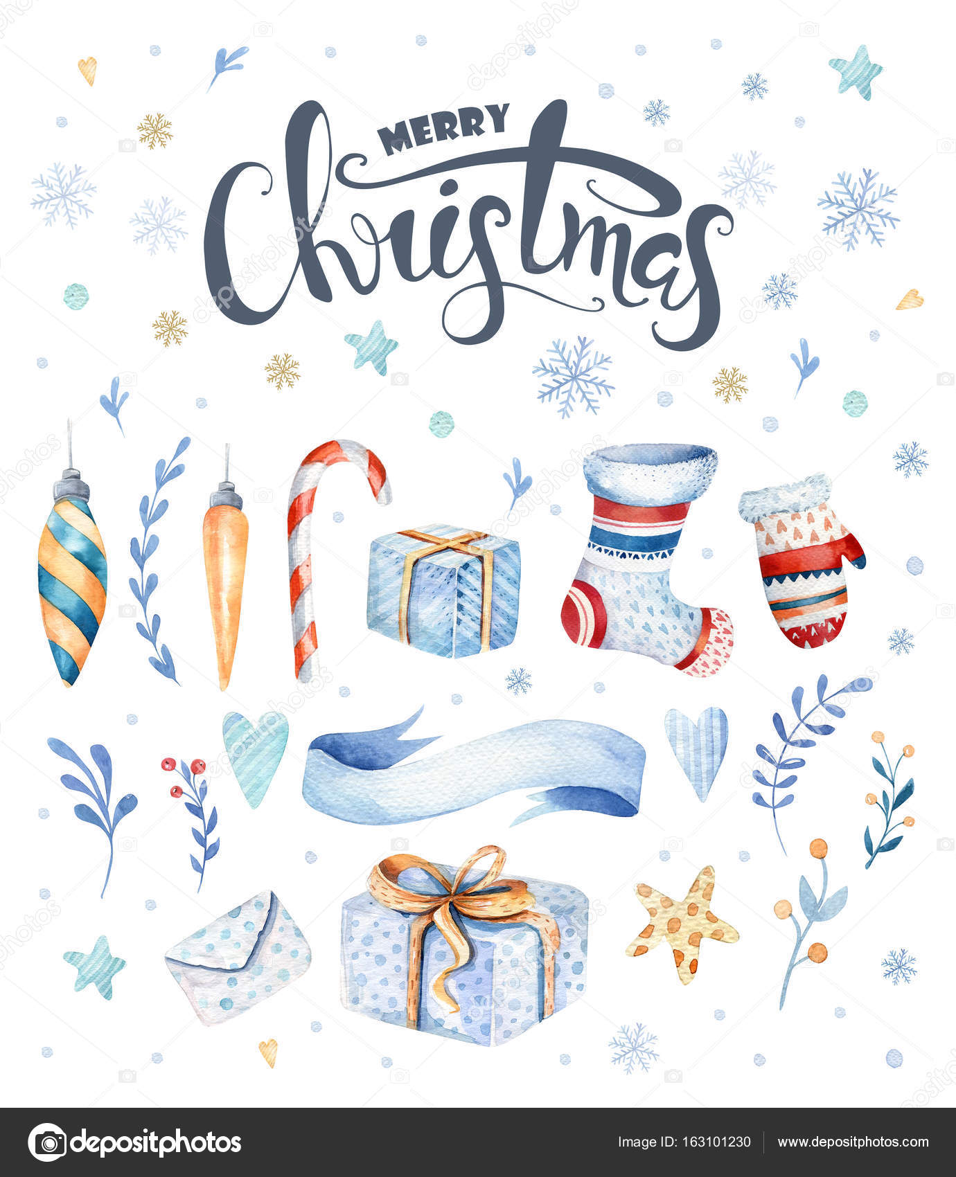 Illustration gifts collection. ⬇ Stock Photo, Image by © mykef 163101230