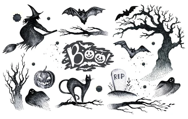 Halloween symbols design — Stock Image Halloween symbols design Stock Photo