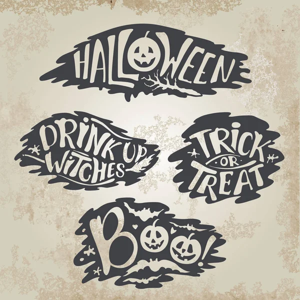 Affiches Halloween Calligraphie — Image vectorielle