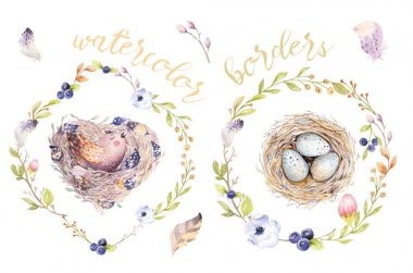 Suluboya boho çiçek çelenk. Bohem doğal çerçeve: yaprakları, tüyler, çiçekler, izole beyaz arka plan üzerinde. Sanatsal dekorasyon illüstrasyon. Kaydet Tarih, logo, weddign tasarım