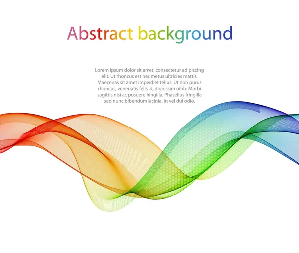 Fondo colorido abstracto con onda, vector — Archivo Imágenes Vectoriales