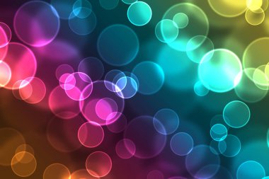 Renkli festival Noel arka plan bokeh ile.