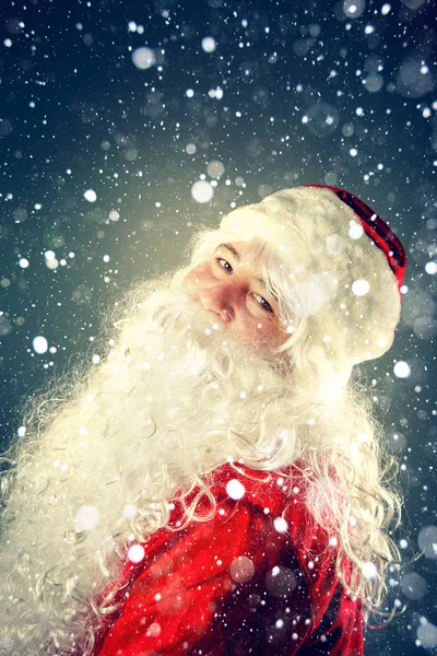 Äkta jultomten. — Stockfoto