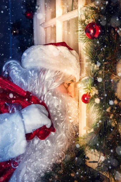 Настоящий Санта-Клаус . — стоковое фото
