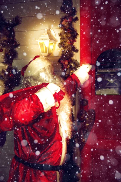 Authentischer Weihnachtsmann. — Stockfoto