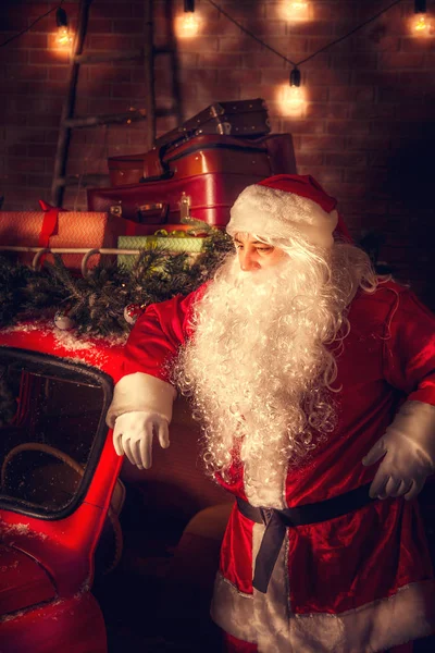 Настоящий Санта-Клаус . — стоковое фото