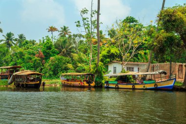 Alleppey Kanallar gemilerde.