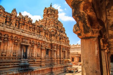 Brihadeeswara Tapınağı Thanjavur, Tamil Nadu, Hindistan.