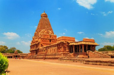 Brihadeeswara Tapınağı Thanjavur, Tamil Nadu, Hindistan.