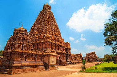 Brihadeeswara Tapınağı Thanjavur, Tamil Nadu, Hindistan.