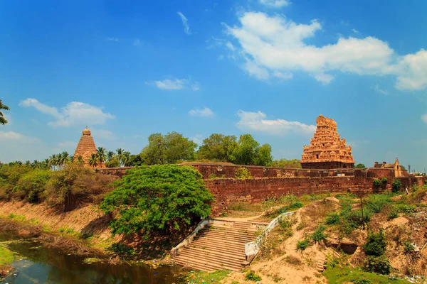 Brihadeeswara tempel in Thanjavur, Tamil Nadu, India. — Stockfoto