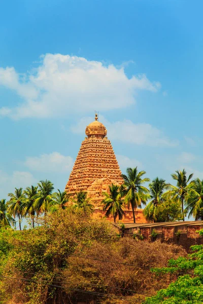 Templo de Brihadeeswara em Thanjavur, Tamil Nadu, Índia . — Fotografia de Stock