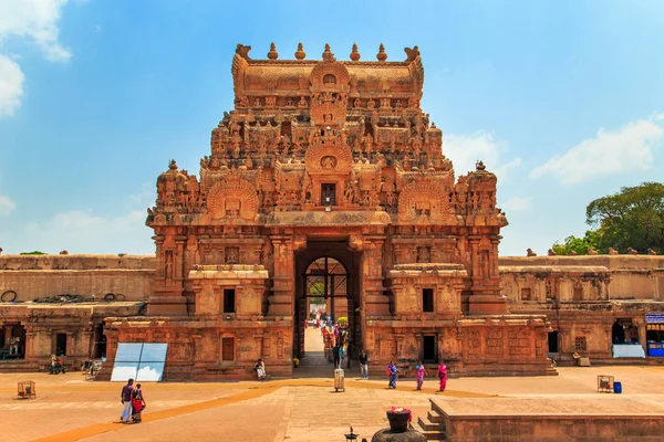 Brihadeeswara chrám v Thanjavur, Tamil Nadu, Indie. — Stock fotografie