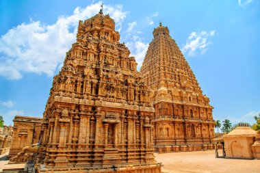 Brihadeeswara Tapınağı Thanjavur, Tamil Nadu, Hindistan.