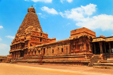 Brihadeeswara Tapınağı Thanjavur, Tamil Nadu, Hindistan.