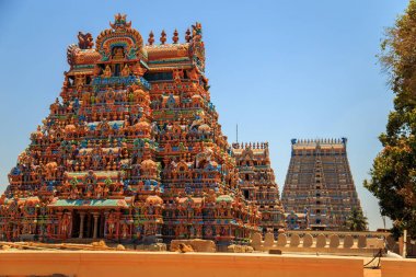Temple of Sri Ranganathaswamy in Trichy. clipart