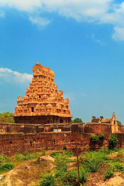 Brihadeeswara tempel in Thanjavur, Tamil Nadu, India. — Stockfoto