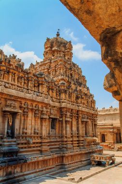 Brihadeeswara Tapınağı Thanjavur, Tamil Nadu, Hindistan. 