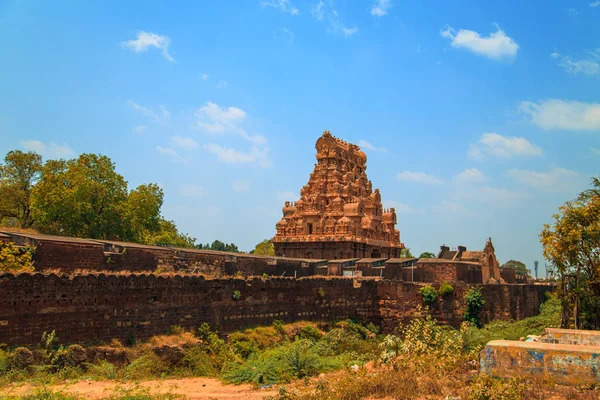 Brihadeeswara tempel in Thanjavur, Tamil Nadu, India. — Stockfoto