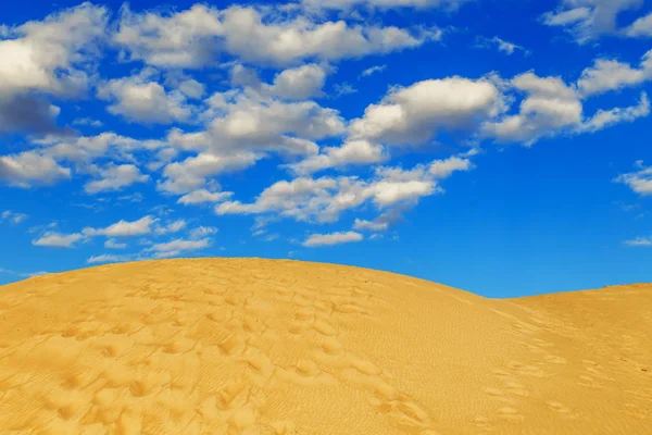 Sarı kum tepeleri.
