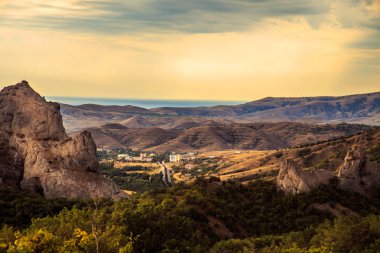 Kırım'ın inanılmaz dağ manzarası.