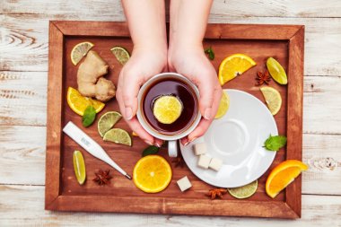 Soğuk algınlığı ve grip için doğal tedaviler.