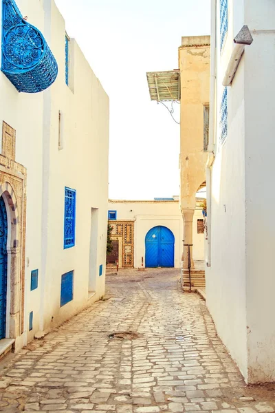 Білий синій місто з Сіді-бу-Саїд, Туніс. — стокове фото