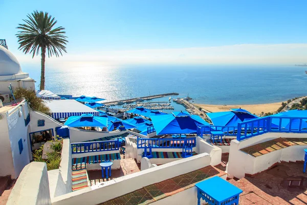 A híres café Sidi Bou Said. — Stock Fotó