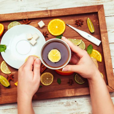 Soğuk algınlığı ve grip için doğal tedaviler.