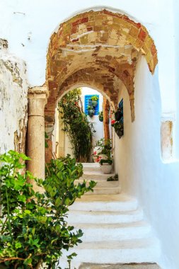 Beyaz-mavi şehir, Sidi Bou Said, Tunus. 