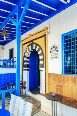 Ünlü café Sidi Bou Said '.