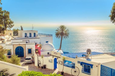 Ünlü café Sidi Bou Said '.