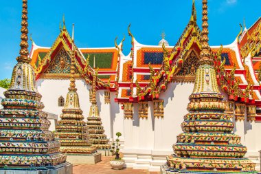  Tapınağı yatan Buda, Bangkok, Tayland.