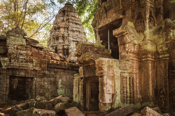 Ta prohm Tempel - eine Symbiose aus Wurzeln und Steinen. — Stockfoto