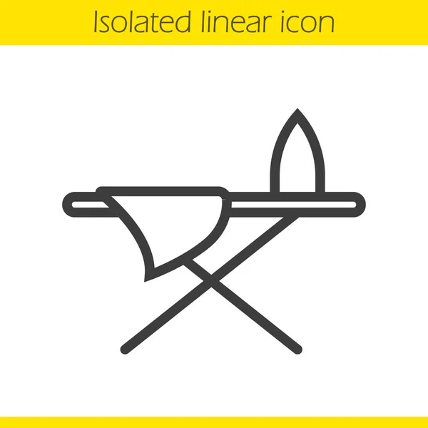 Strijkplank lineaire pictogram. — Stockvector