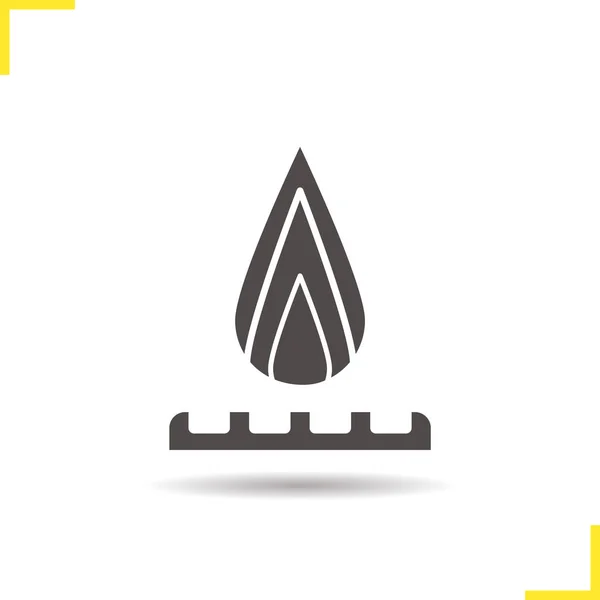 Plynový hořák ikona. — Stockový vektor