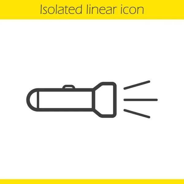 Ícone linear lanterna . — Vetor de Stock