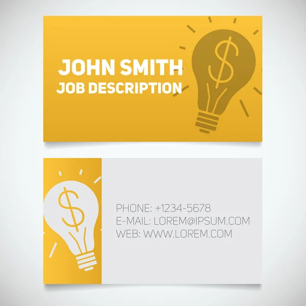 Business card utskriftsmall — Stock vektor