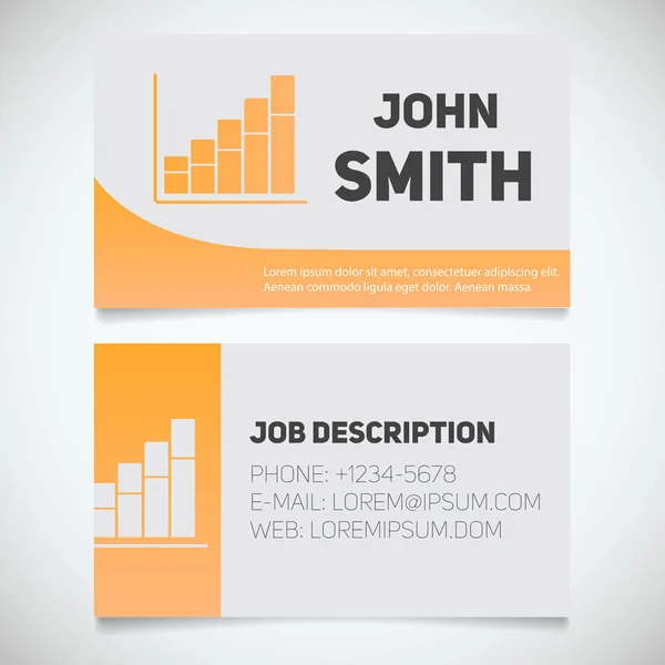 Business card utskriftsmall — Stock vektor